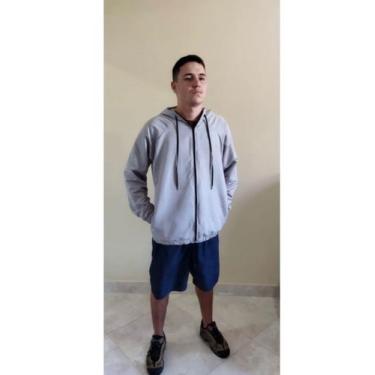 Imagem de Corta vento blusa de frio com zíper bolso e touca - LALA MODAS, Branco