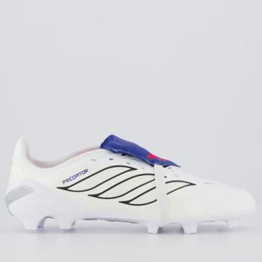 Imagem de Chuteira Adidas Predator League FG LIN Campo Juvenil Branca, 32