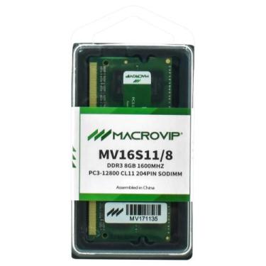 Imagem de Memoria Notebook DDR3 8GB 1600mhz Macrovip