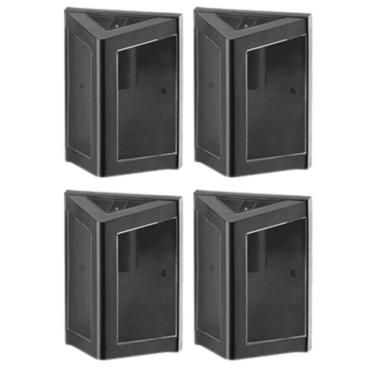 Imagem de Kit 4 Luminárias Arandelas Triangulares Preto Smart Dital