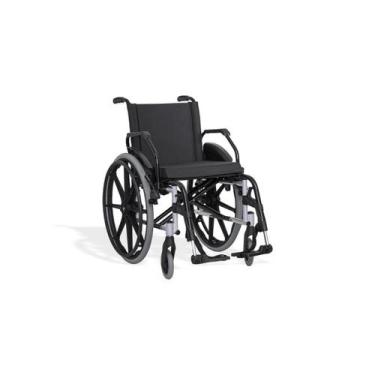 Imagem de Cadeira de Rodas KE AÇO (ATÉ 120 KG) - Ortobras, Assento 44 cm, PRETA