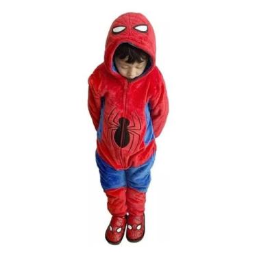 Imagem de Macacao Kigurumi Infantil Fantasia Homem Aranha Marvel - Zona Criativa