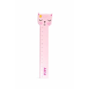 Imagem de Régua Escolar Cat Gatinho 15cm FOFY