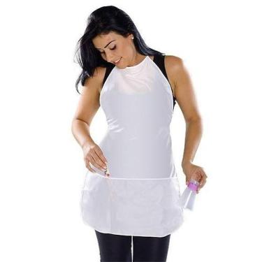 Imagem de Avental Com Bolso Nylon Multiuso Profissional Raskalo, Branco
