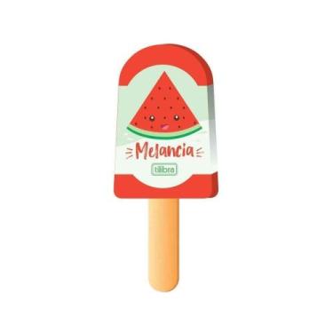 Imagem de Borracha Tilibra Picolé Frutas Vermelha Macia e Fácil de Manusear para