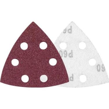 Imagem de Lixa Triangular com Costado em Pluma Grão 60 90mm para Lixadeira Multi