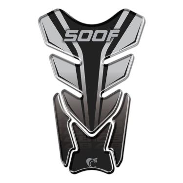 Imagem de Protetor de Tanque Resinado para Moto Honda CB 500F Preto PVC 3D 20x12cm Teu Adesivo