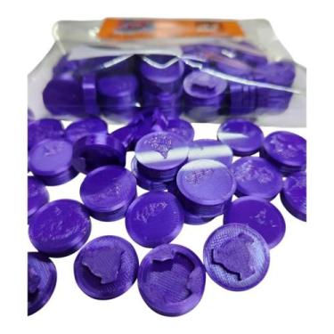 Imagem de Coral Frag Plugs 20mm Roxo - Base para Corais 30 Unidades - Vargas Ree
