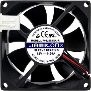 Imagem de Cooler JF0825S1SA-R 12V 0.26A 3.12W 8025 A1 Garantia 2 Anos - Jamicon,