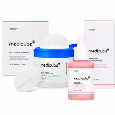 Imagem de Kit Medicube: Tônico Zero Pore Pad com 70 Discos e Sérum Facial Pdrn P