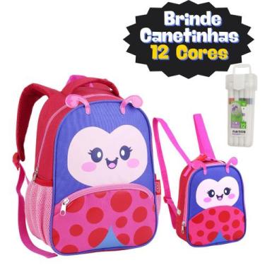 Imagem de Kit Mochila Creche e Lancheira Com Canetinhas - Seanite/Clio