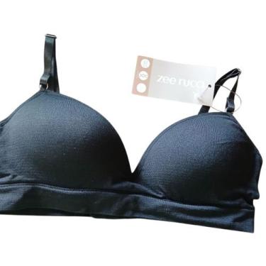 Imagem de Sutiã Comfort Teen Juvenil Com Bojo Sem Costura - Zee Rucci, Preto, GG