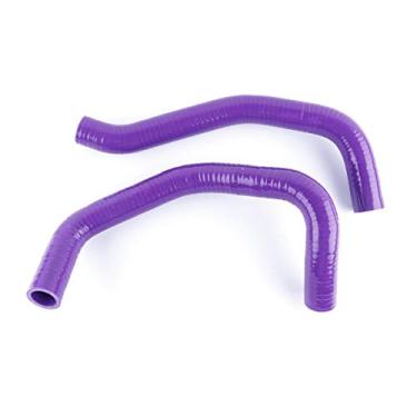 Imagem de LUXERAD Tubo de refrigeração de 3 camadas de 4,5 mm de desempenho de silicone para 03-04 KAWASAKI ZX6R ZX 636 ZX6-R ninja (roxo)