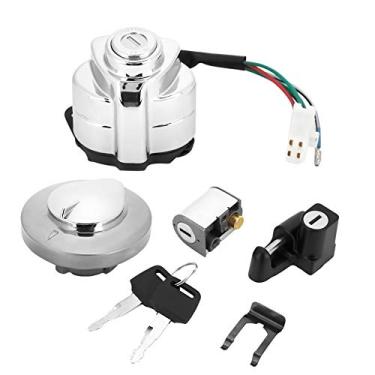 Imagem de KIMISS Chave de trava de direção do capacete de ignição para VT600 Shadow 400 750