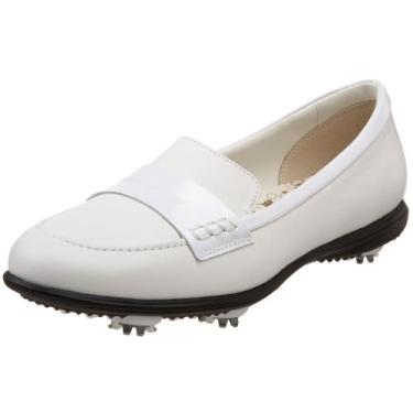 Imagem de Callaway Sapato de golfe feminino Couture Moc, Patente branco/branco, US Women's 5 M