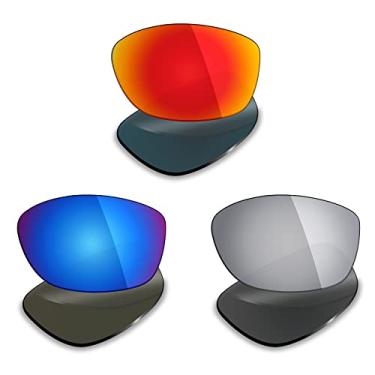Imagem de 3 pares de lentes polarizadas de substituição da Mryok para óculos de sol Oakley Pit Bull – Opções