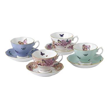 Imagem de Conjunto de 4 xícaras de chá e pires Miranda Kerr For Royal Albert Friendship