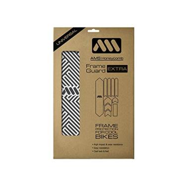 Imagem de All Mountain Style Protetor de quadro de bicicleta extra - ajuste universal, conjunto de 10 peças para tubo de penas, suporte de corrente, uso de cabo, PVC favo de mel de alto impacto