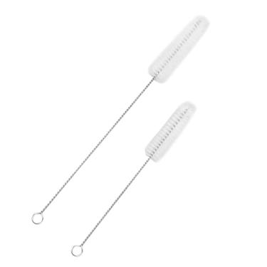 Imagem de Escova de limpeza de tubo de aquário, simples de usar, escova de limpeza de aço inoxidável multifuncional para aquário de peixes