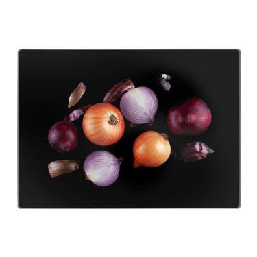 Imagem de Tábua de Vidro para Corte Retangular 25cm x 35cm - cebola