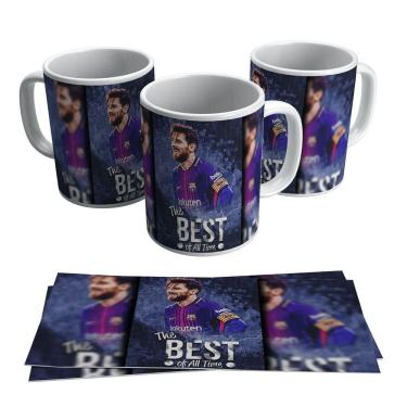 Imagem de Caneca Messi The Best of All Time Barcelona Argentina Futebol