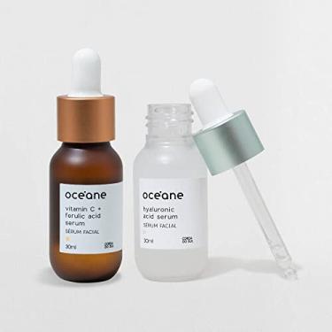 Imagem de Kit Sérum Facial com Ácido Hialurônico + Sérum Facial de Vitamina C e Ácido Ferulico (2 Produtos)