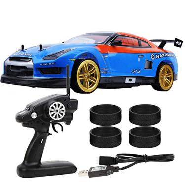 Novo 1:16 4wd drift rc carro de corrida jogo 30km/h 2.4g controle remoto  alta velocidade rc carros para adultos crianças gtr modelo brinquedos