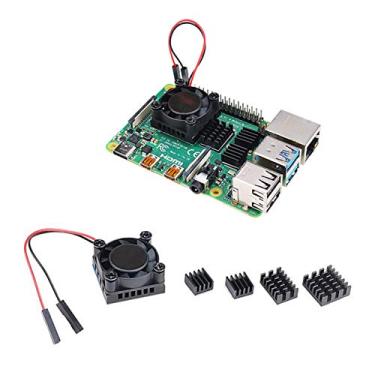 Imagem de Conjunto de dissipador de calor Enokay Raspberry Pi 4 modelo B para ventilador de refrigeração RAM