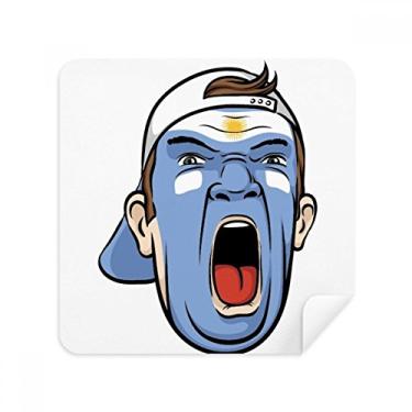 Imagem de Argentina – Boné de maquiagem facial para óculos com pano para limpeza de tela, tecido de camurça, pacote com 2