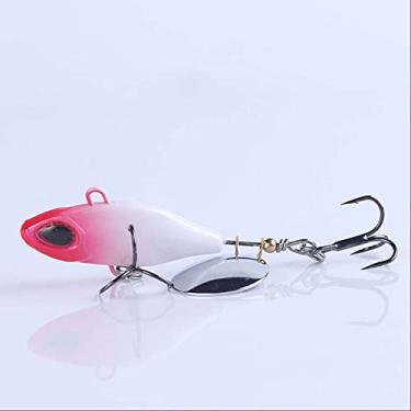 Imagem de Pesca Tailspin Micro Spinnerbait Bass Trout Deracou Spinner Vib Vibratório Cauda Giratória Lâmina Rotativa (53 mm, 02)