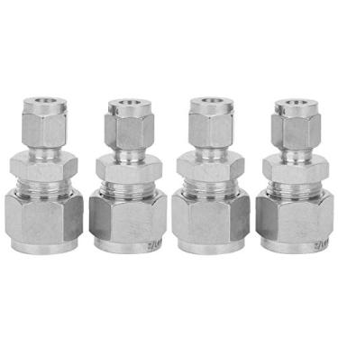 Imagem de Compra Maluca Coadaptador, fácil instalação, prático adaptador de virola dupla reta, tubo DuOil PGas ("$(1/4-Bluef1/2)