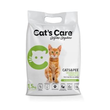 Imagem de Granulado Higiênico Cats & Pee (Fibra Celulose) 1,5Kg - Dogs Care