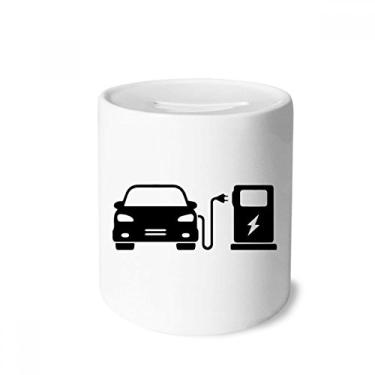 Imagem de DIYthinker Black Charing Energy Veículos Protect Environment Money Box caixa de cerâmica porta-moedas presente de cofrinho