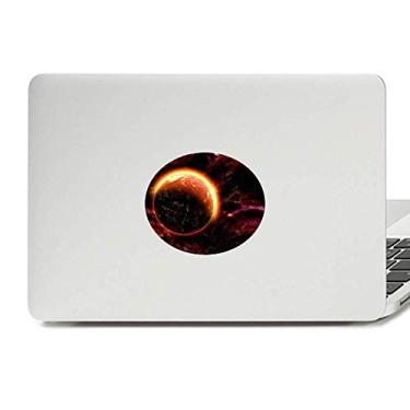 Imagem de Decalque de notebook com emblema de vinil do planeta vermelho do universo escuro