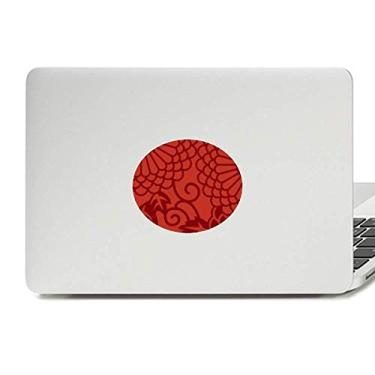Imagem de Adesivo de notebook com estampa de flores asiáticas estilo chinês japonês