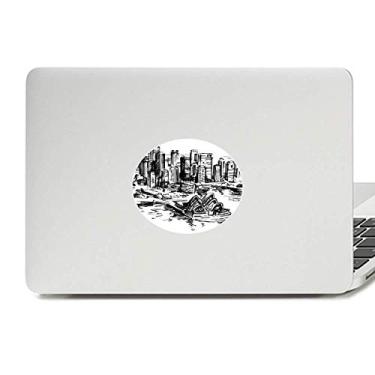 Imagem de Adesivo de vinil com emblema da ópera de Sydney da Austrália, marca de referência para notebook