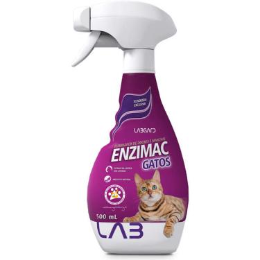 Imagem de Eliminador de Odores e Manchas Labgard Enzimac Spray para Gatos - 500 mL