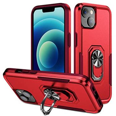 Imagem de Armor Shockproof Phone Case Para iPhone 13 11 12 14 Pro Max 7 8 Plus X XR XS Max 12 13 14 11 Pro Ring Stand Holder Back Cover,T4,B,For iPhone 14pro