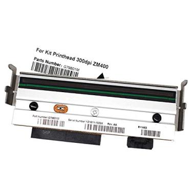 Imagem de Peças de substituição para impressora PRTA19137 79801M e cabeça de impressão de impressora compatível ZM400 300dpi para impressora térmica de código de barras Zebra ZM400 300dpi