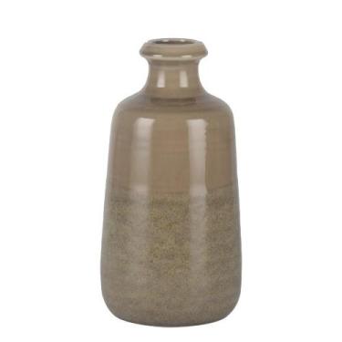 Imagem de Vaso Decorativo De Cerâmica Bege Btc 27,5X13cm
