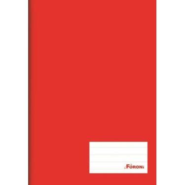 Imagem de Caderno Brochurao C/D 48 Folhas Costurado Vermelho Foroni