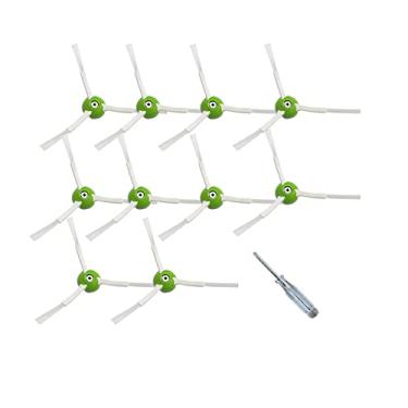 Imagem de PELLYDA Peças de reposição, escovas laterais de substituição para aspirador de pó irobot Roomba i, e&j, i3 i3+ i4 i6 i6+ i7 i7+ i8 i8+ E5 E6 E7 (pacote com 10 escovas laterais que varrem as bordas)