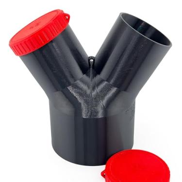 Imagem de Encaixe de junção divisor de coleta de poeira bidirecional de 10 a 2 1/5.1 cm, multiportas, serve para mangueiras padrão e acessórios de aspirador de pó, Medusa de poeira