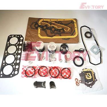 Imagem de Para MITSUBISHI K4D kit de revisão anel de pistão do rolamento da junta do motor (2 tipos de pistão conforme as imagens)