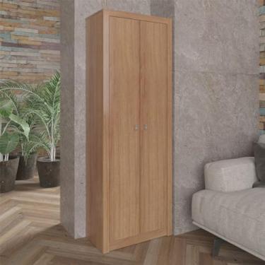 Imagem de Armário para Escritório Multiuso com 2 Portas 60x171,5cm Amêndoa