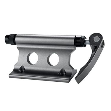 Imagem de Suporte de garfo de bicicleta de liga de alumínio de alta resistência para transporte e armazenamento - fácil instalação - ajuste universal - trava segura - design compacto