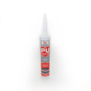 Imagem de NEOBRASIL - Adesivo Selante PU Flex 40 Neoklon - Preto - Selante Resistente para Construção, Bico Aplicador, Antoxidante, Altamente Resistente, Adesivo Vedante Branco - 400gr