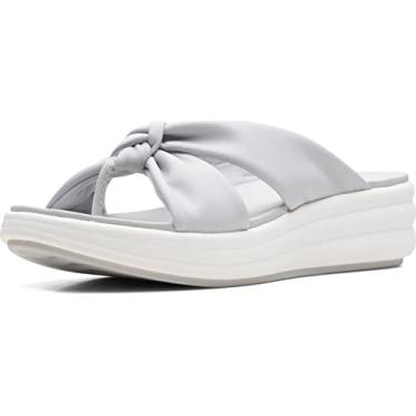 Imagem de Clarks Sandália anabela masculina Drift Ave, Cinza claro sintético, 11