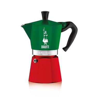 Imagem de Bialetti Cafeteira Aluminínio, verde, vermelha e branco