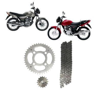 Imagem de 01 Kit Relação Completo Nakata Honda CG 150 MIX 2009 A 2015